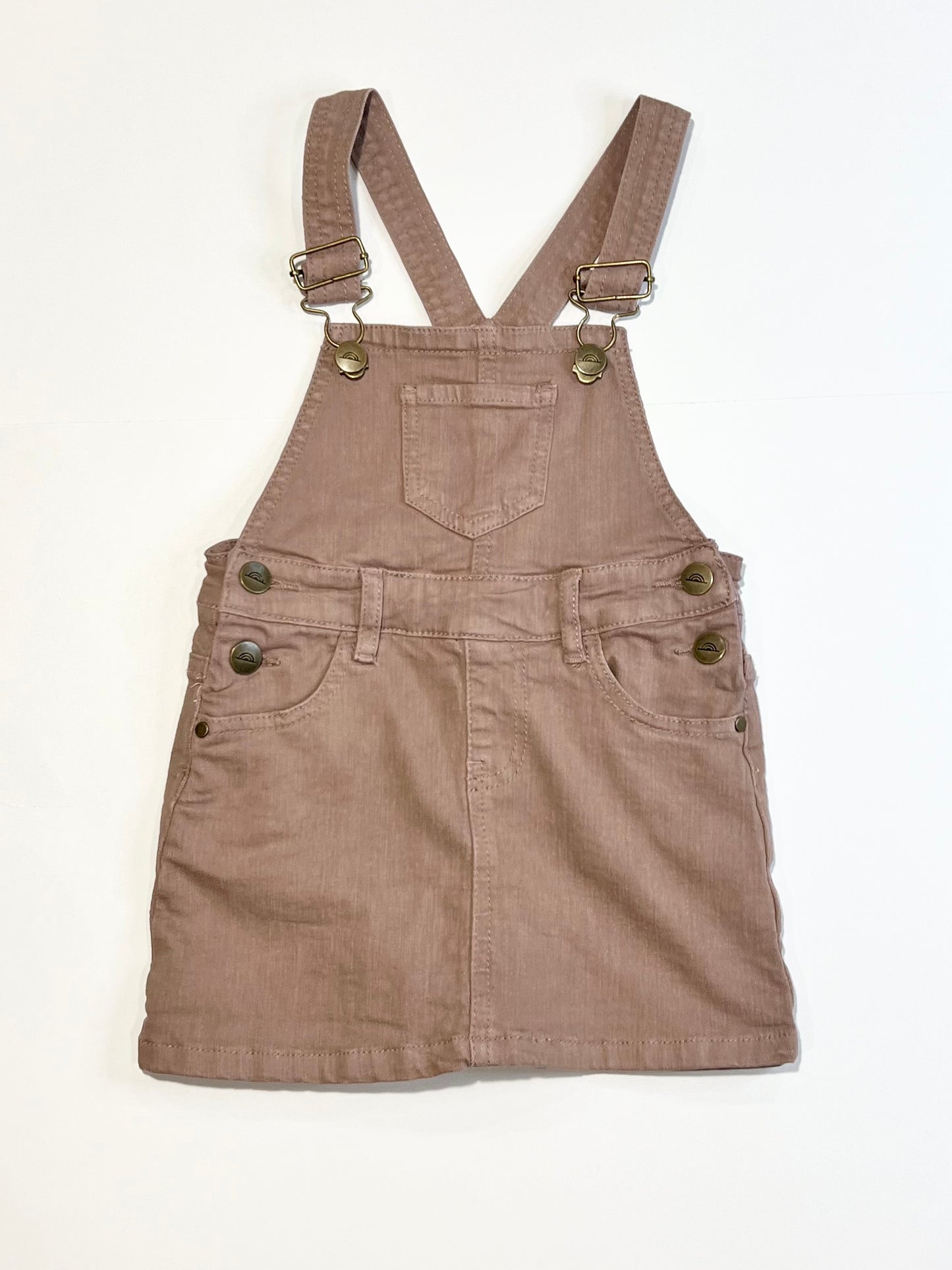 Brown denim pinafore - Size 3