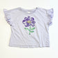 Purple sequined tee - Size 4