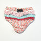 Floral ruffle nappy cover - Size 00