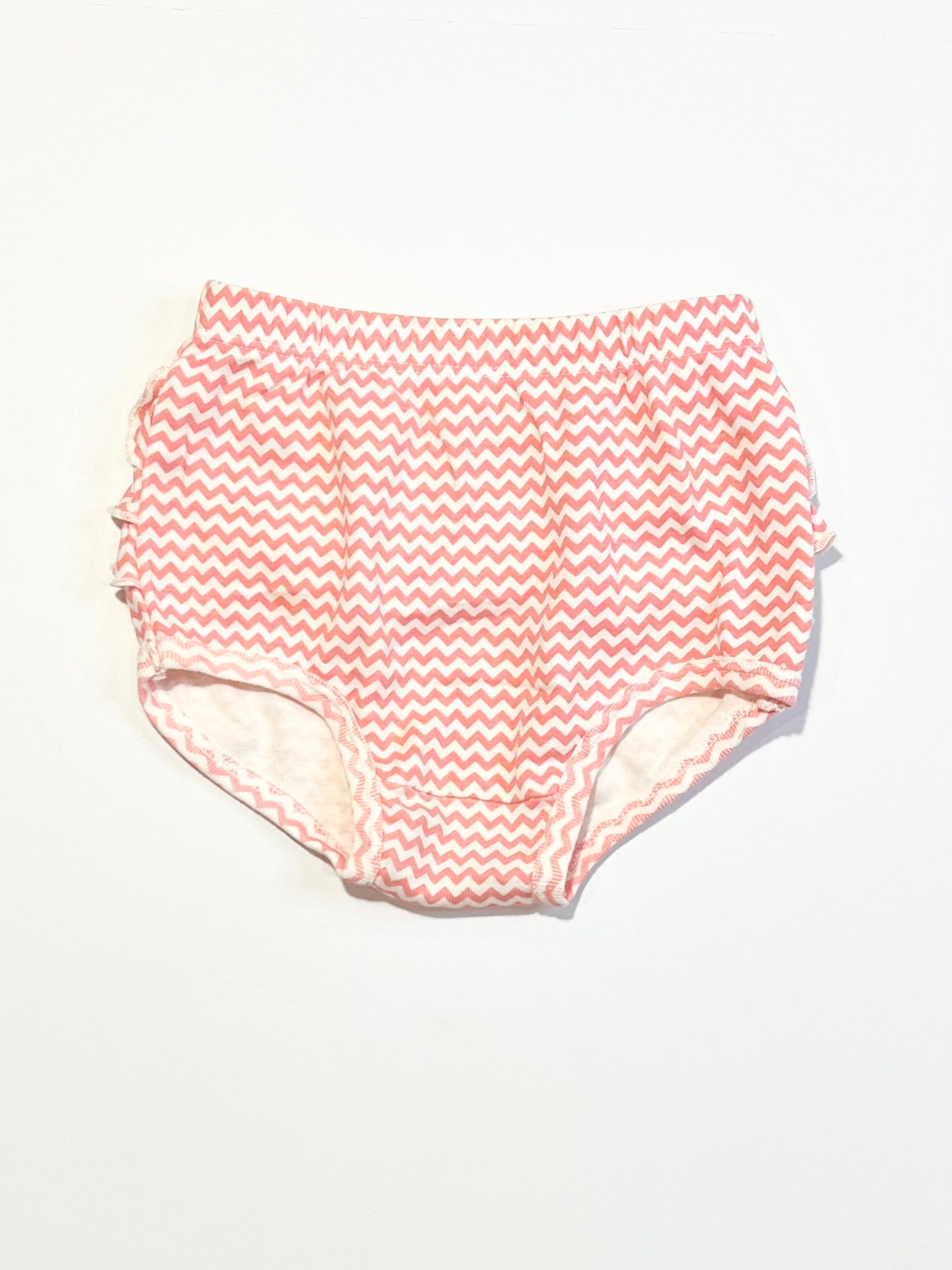 Ribbed ruffle nappy cover - Size 00