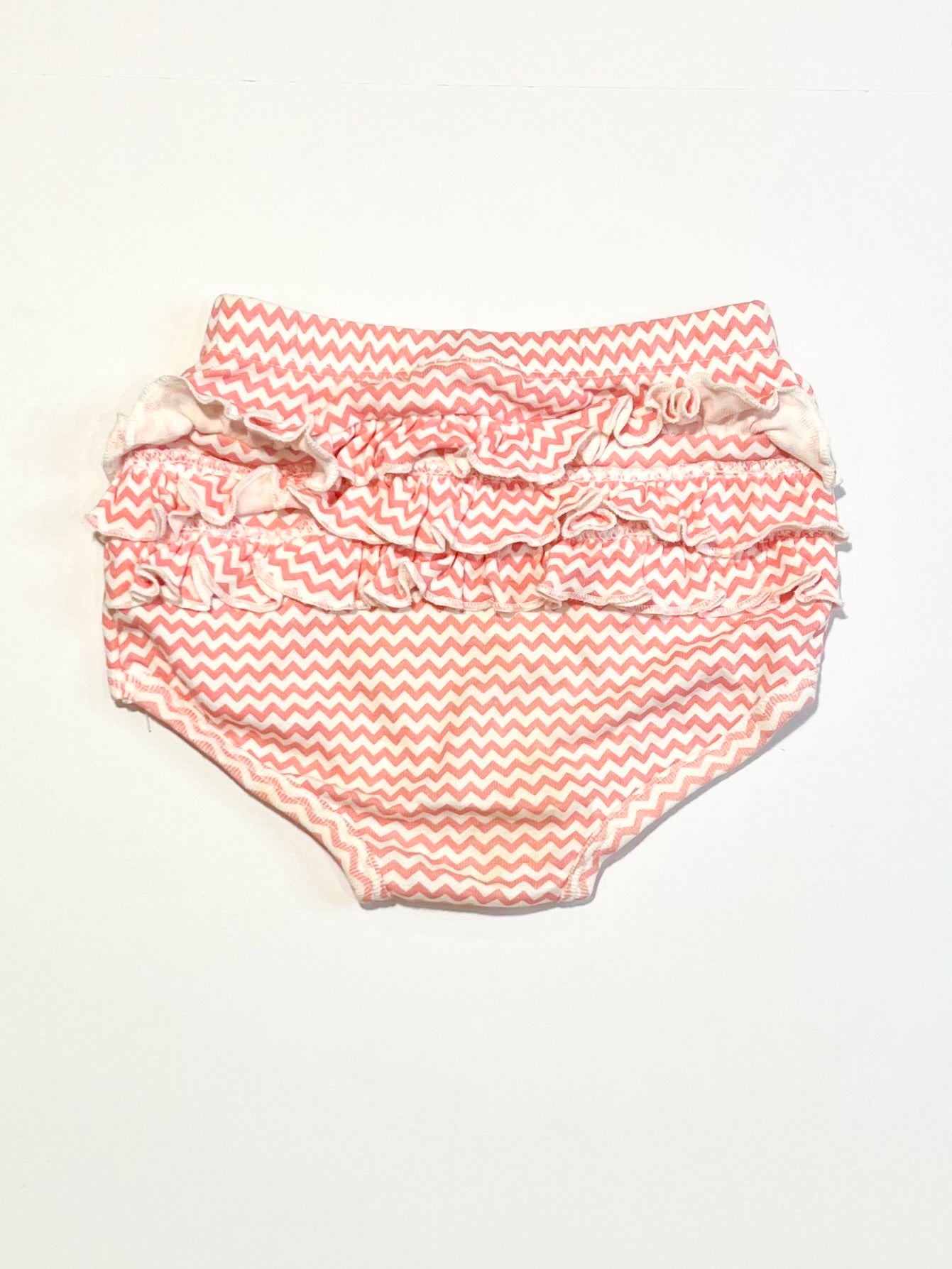 Ribbed ruffle nappy cover - Size 00