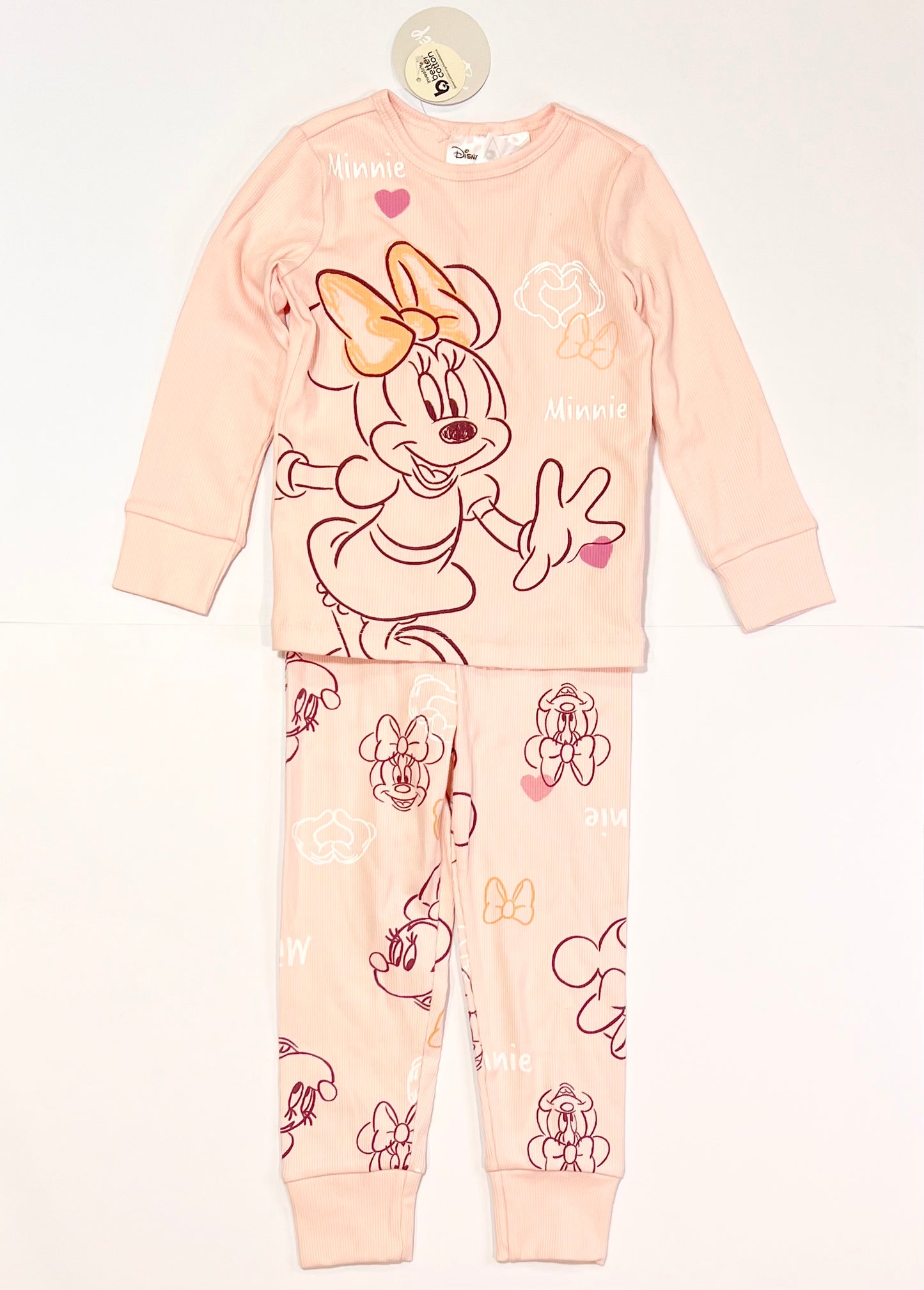 Ribbed Minnie pyjamas brand new - Size 2
