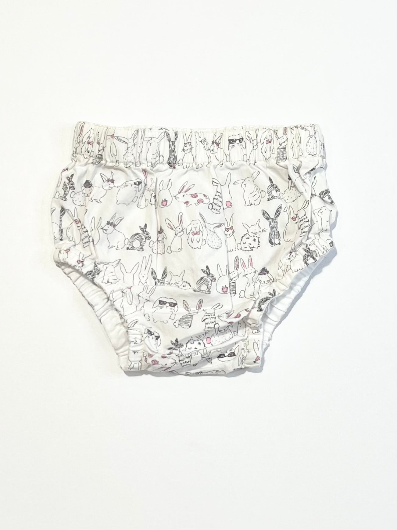 Cotton bunny nappy cover - Size 00