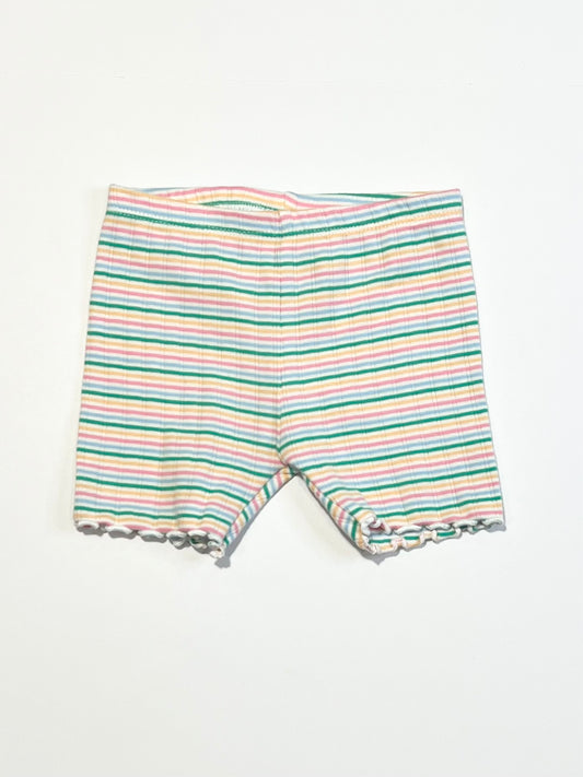 Striped ribbed bike pants - Size 00