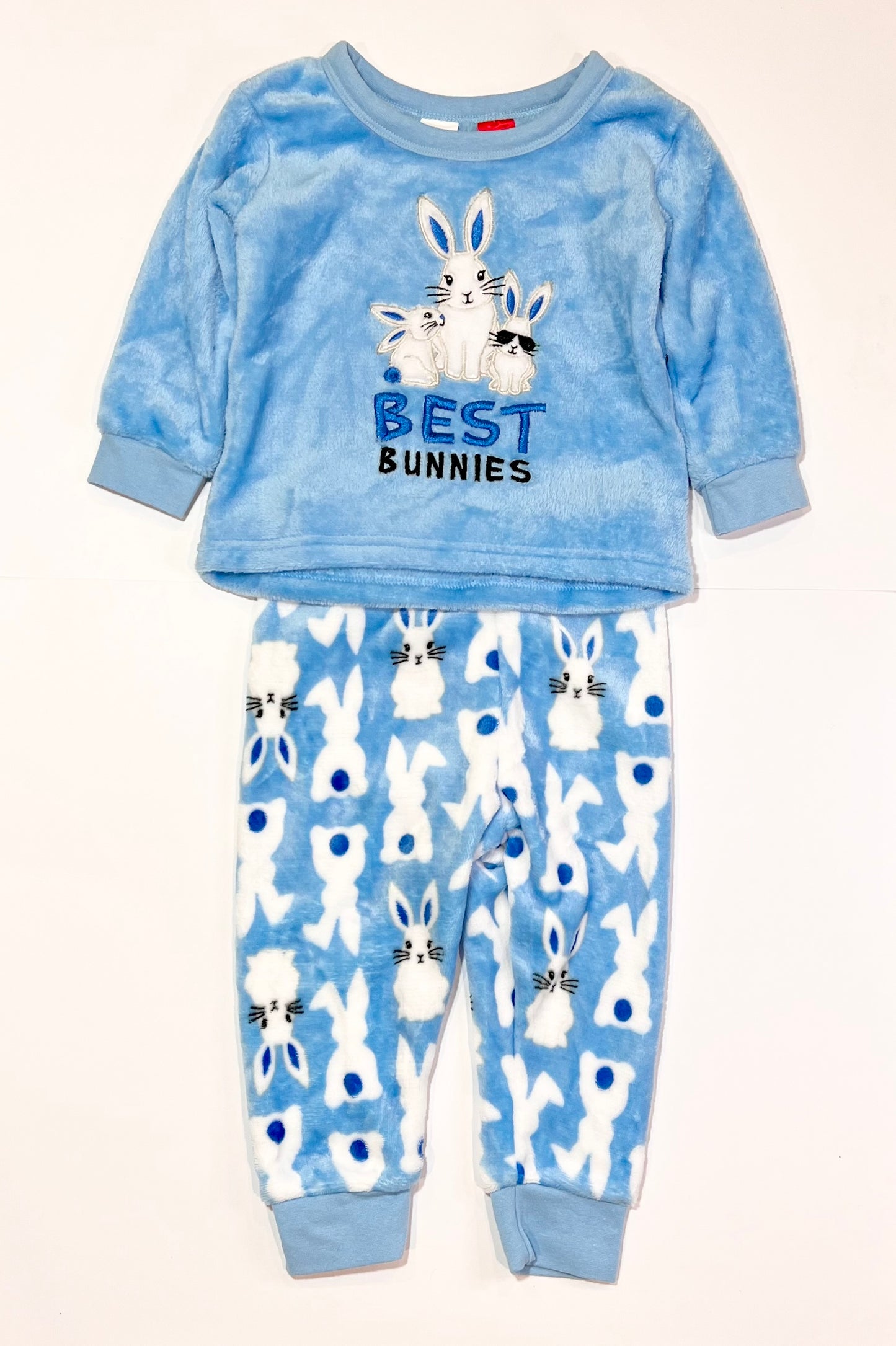 Best bunnies fleece pyjamas - Size 2