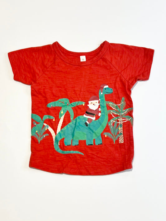 Christmas dino tee - Size 1