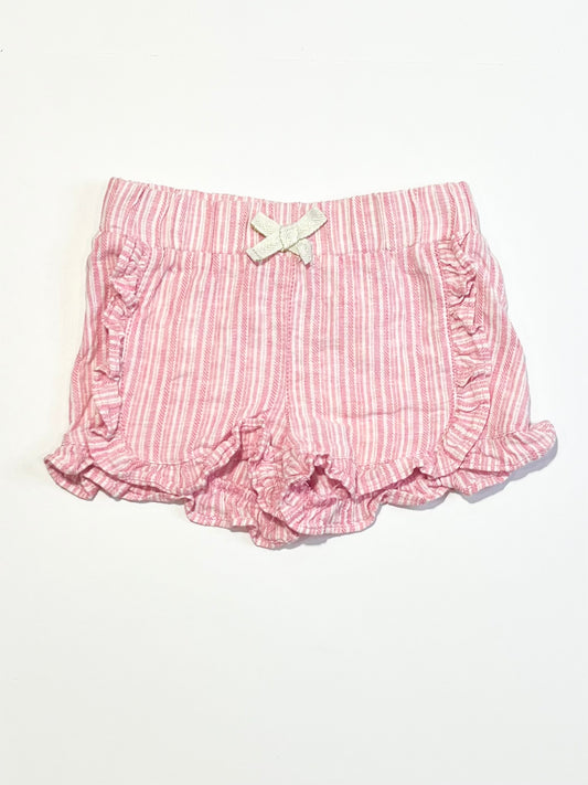 Striped ruffle shorts - Size 00