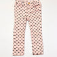 Pink bows denim pants - Size 2