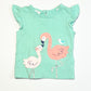 Green flamingo tee - Size 00