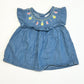 Embroidered chambray top - Size 00