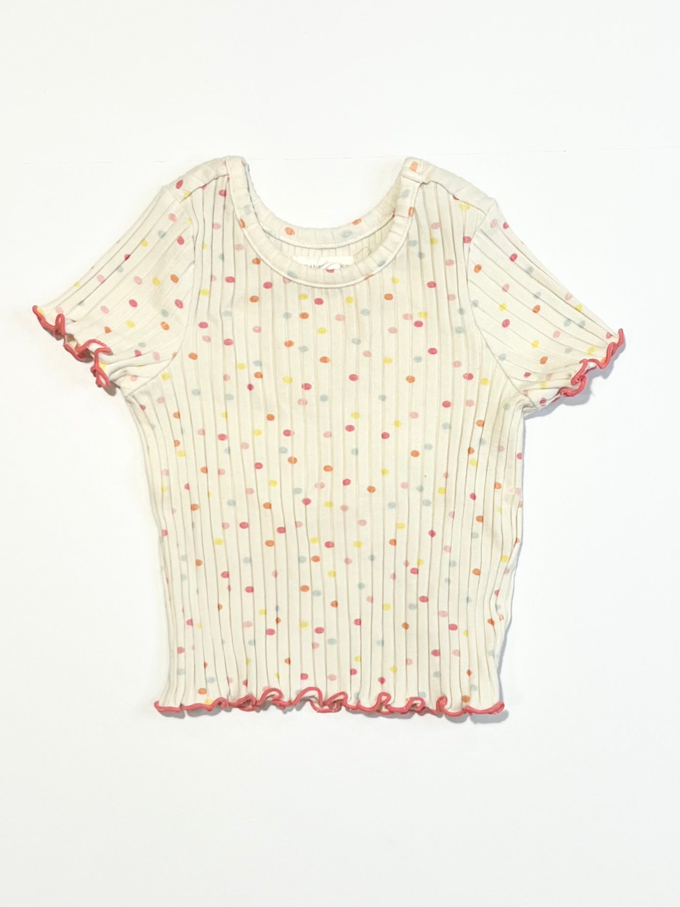 Spotty ribbed tee - Size 00