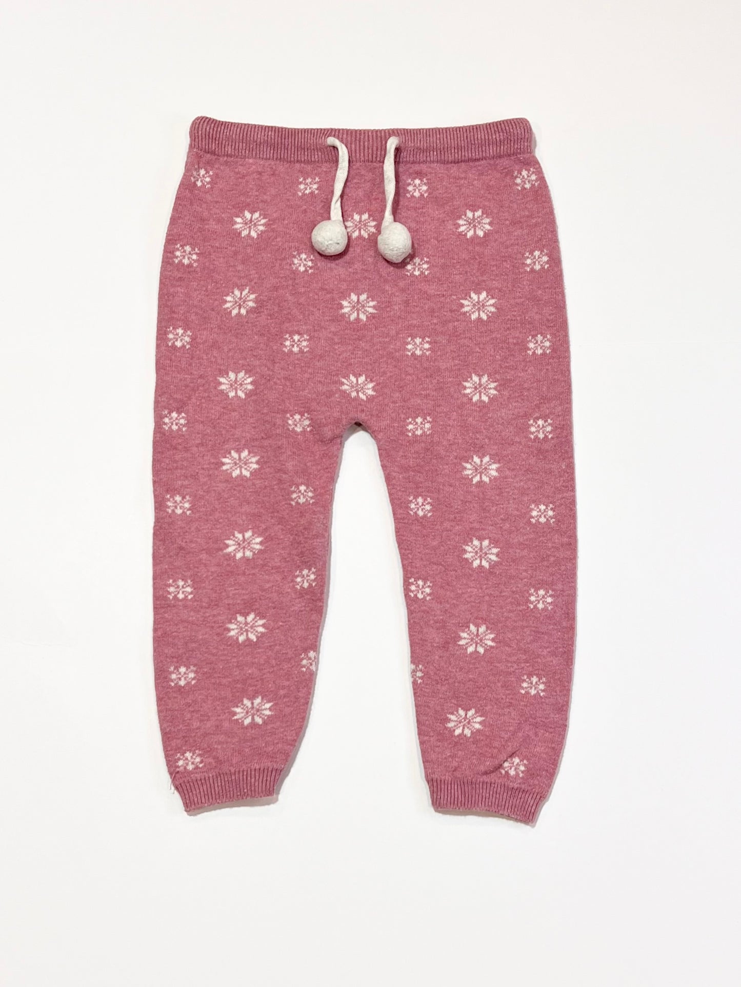 Pink knit pants - Size 2