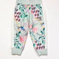 Green floral trackies - Size 2