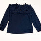 Navy floral top - Size 2-3 years