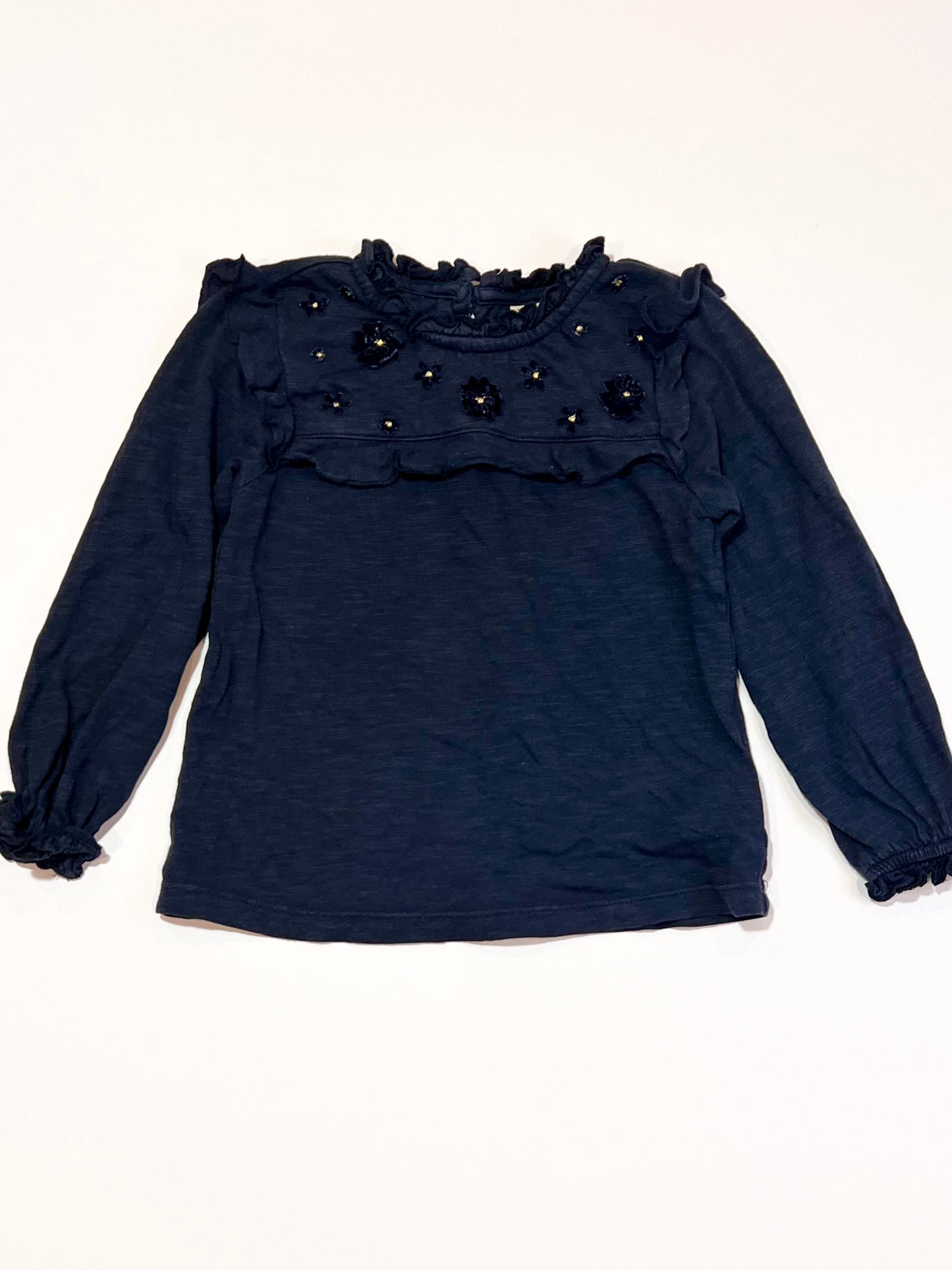 Navy floral top - Size 2-3 years