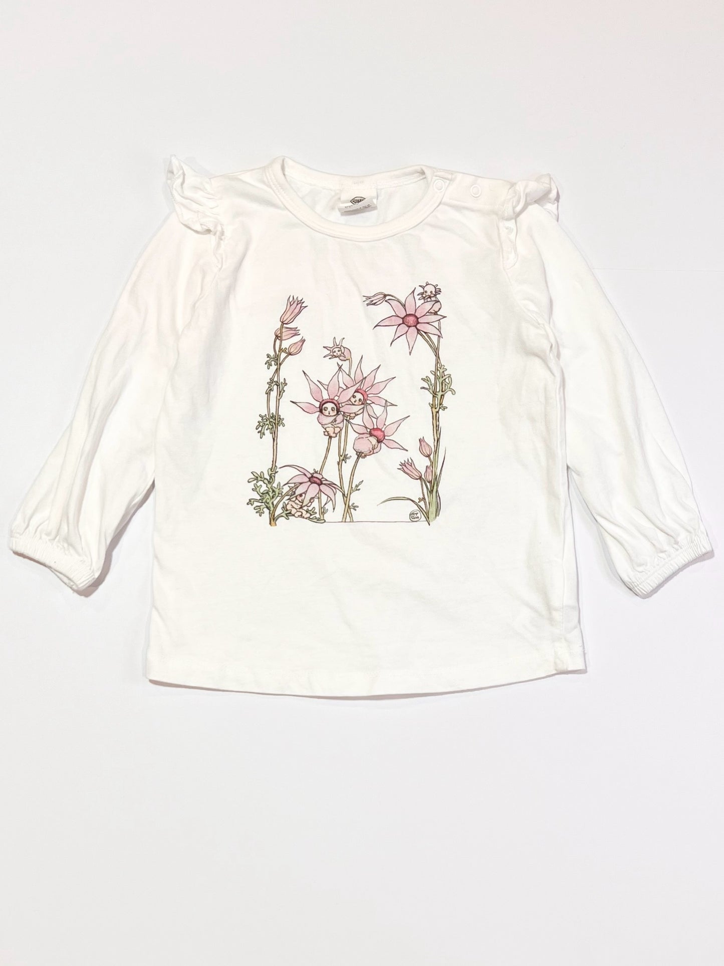 White Gumnut Babies top - Size 2