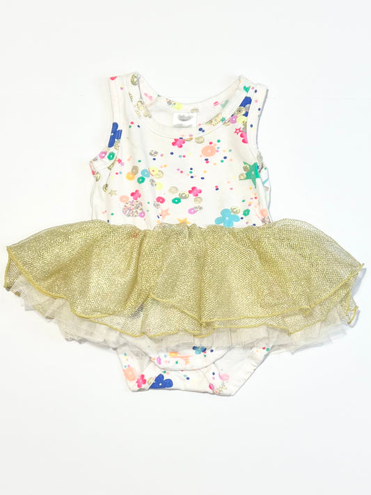 Confetti tutu bodysuit - Size 00