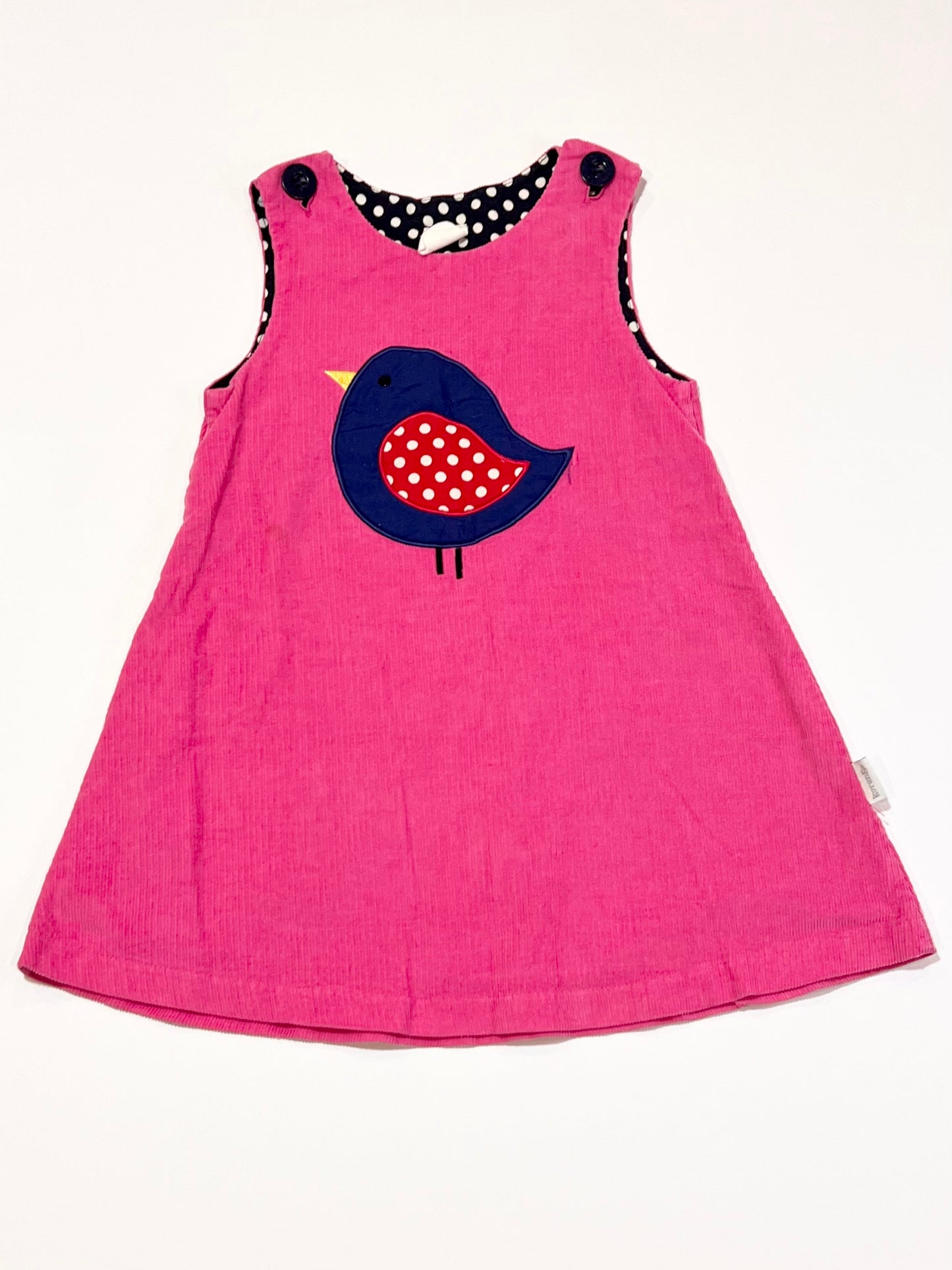 Pink corduroy dress - Size 2