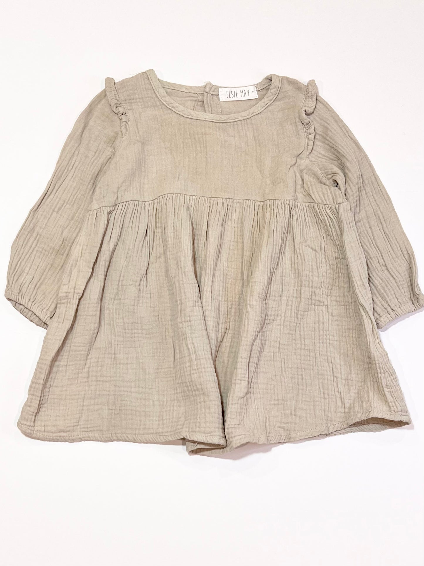 Grey muslin dress - Size 2