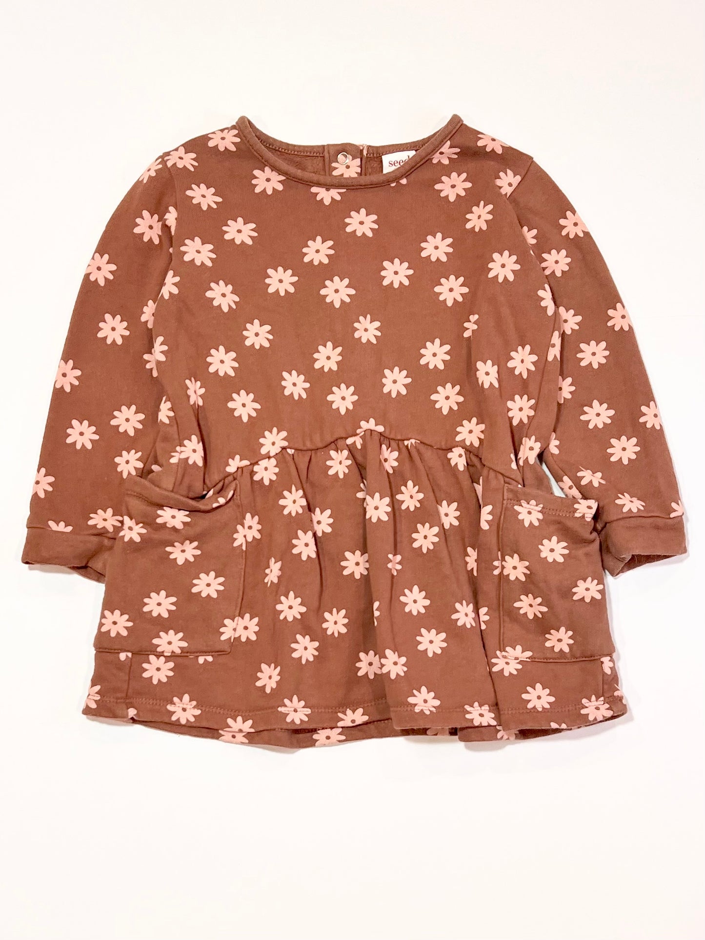 Floral fleece dress - Size 2