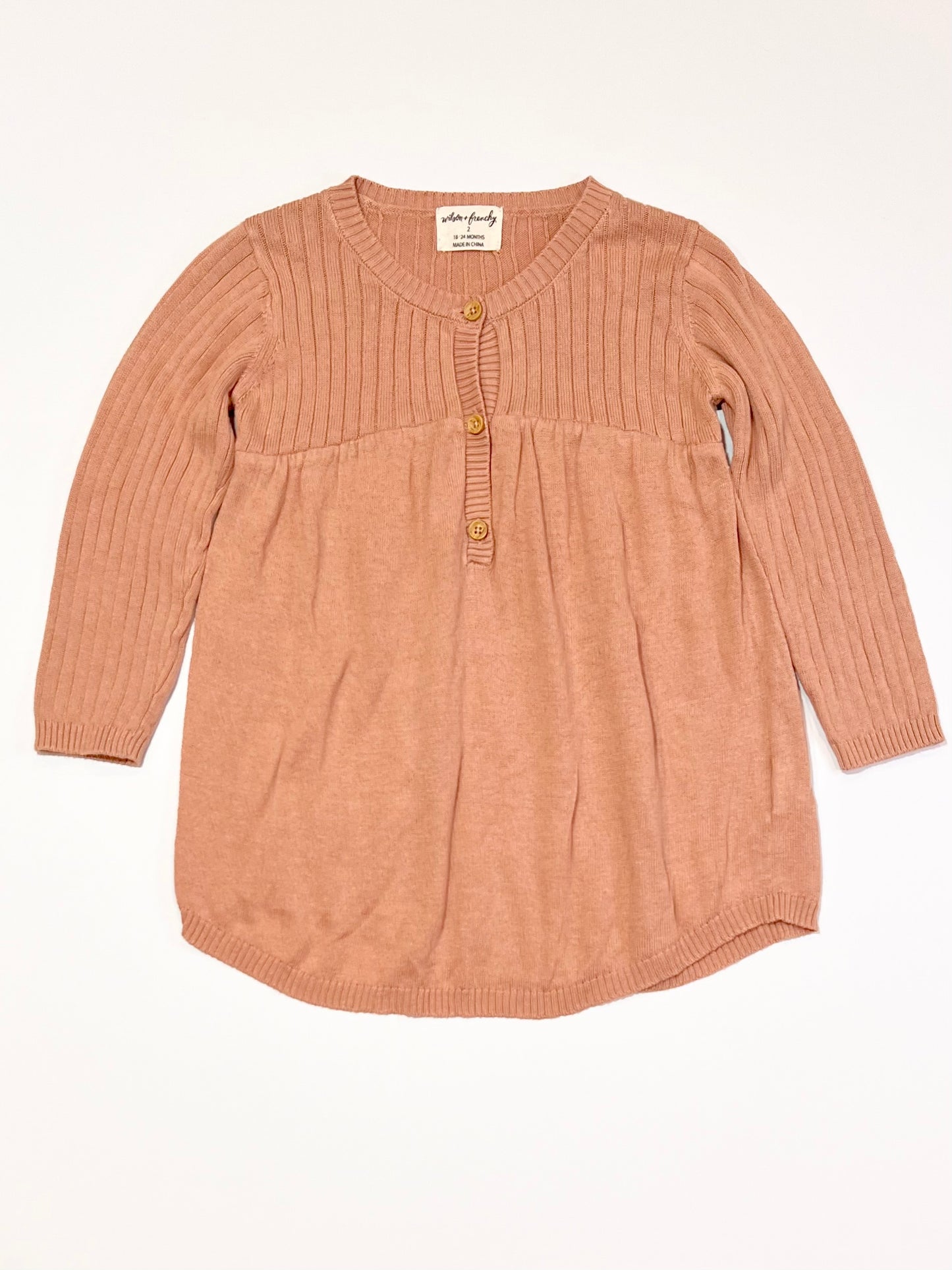 Brown knit dress - Size 2