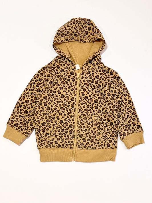 Animal print zip hoodie - Size 2
