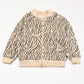 Animal print zip sweater - Size 2