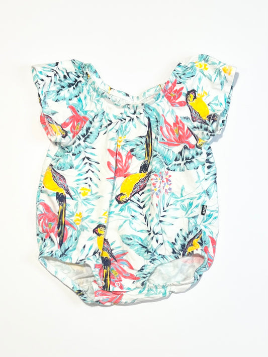 Birds bubble romper - Size 00