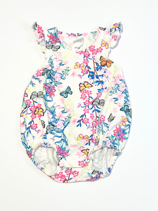 Butterfly bubble romper - Size 00