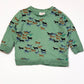 Green horses sweater - Size 2