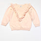 Pink ruffle knit jumper - Size 2