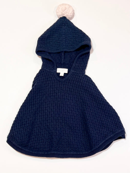 Navy knit poncho - Size 2