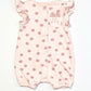 Pink spotty romper - Size 00
