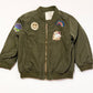 Green sequined bomber jacket - SIze 2