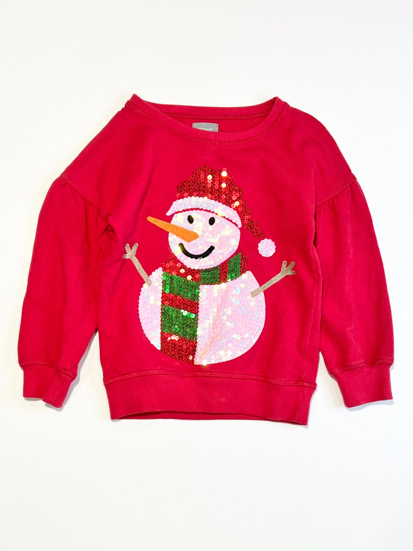 Sequined snowman sweater - Size 3-4