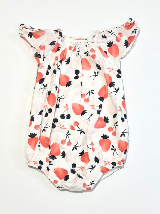 Fruity cotton romper - Size 00
