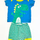 Green dino pyjamas - Size 2