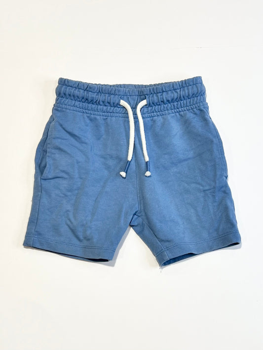 Blue sweat shorts - Size 2-3