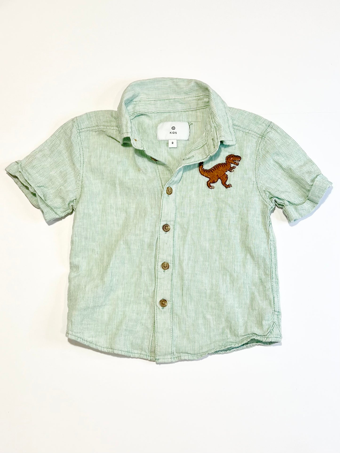 Green dino shirt - Size 2