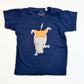 Navy hippo tee - Size 2