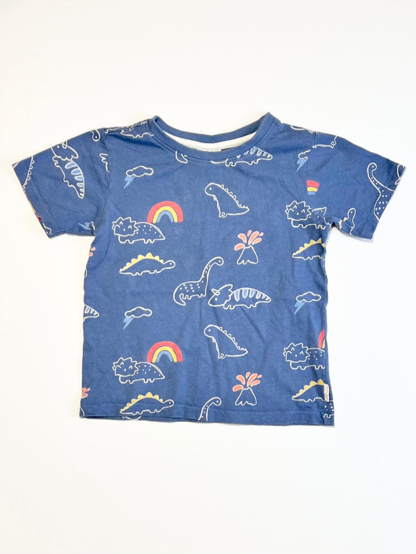 Dinos and rainbows tee - Size 2