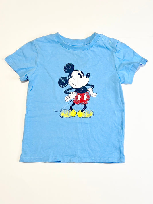 Blue Mickey tee - Size 2