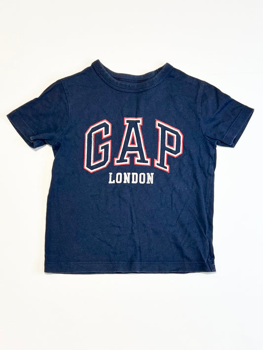 Navy logo tee - Size 2