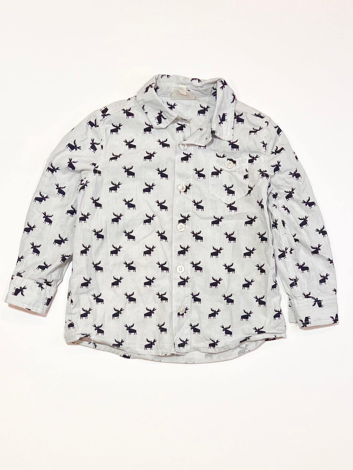 Navy moose shirt - Size 3