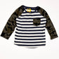 Striped camoflauge top - Size 3