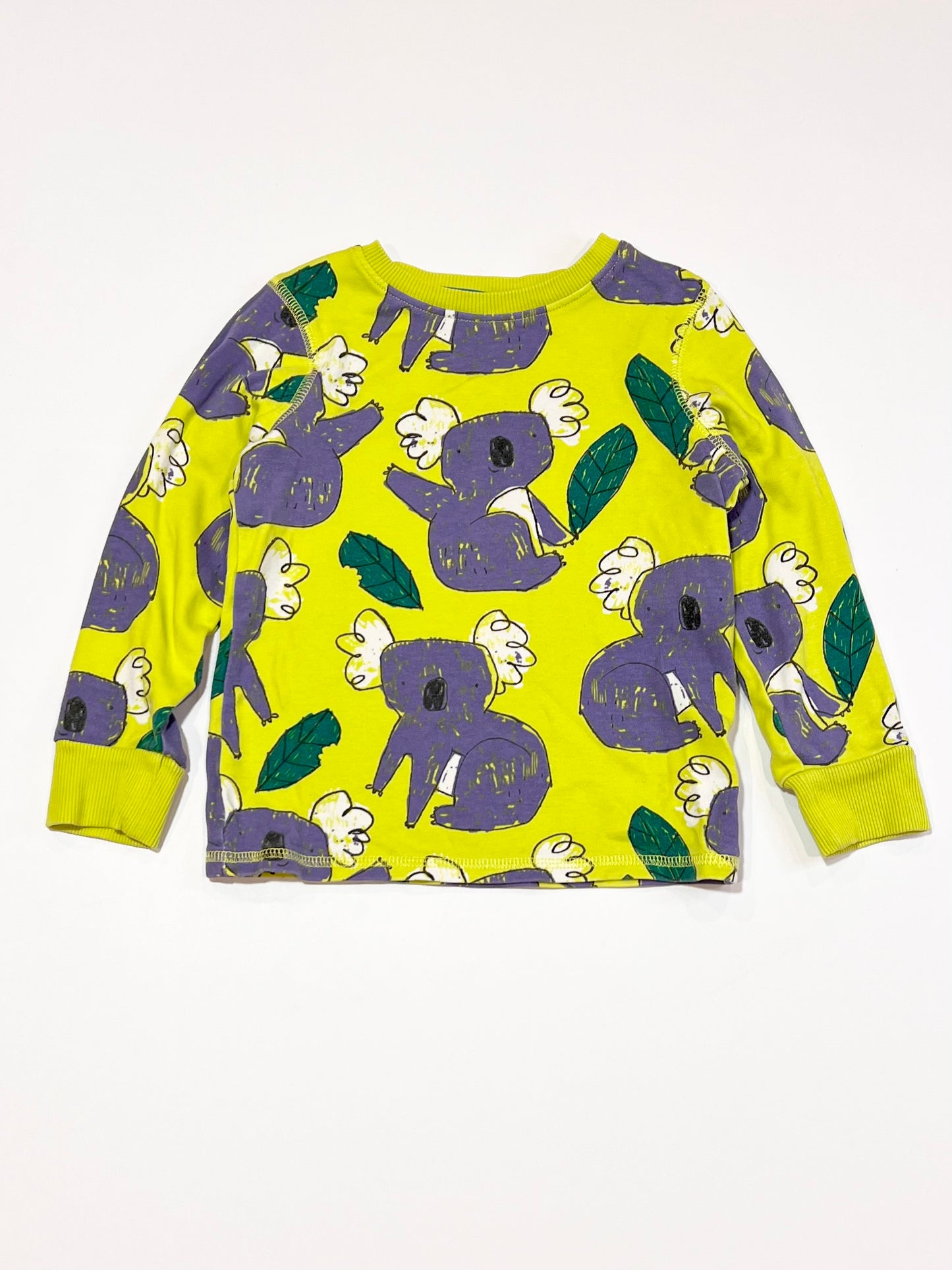 Green koalas top - Size 3-4