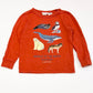 Orange animals top - Size 3