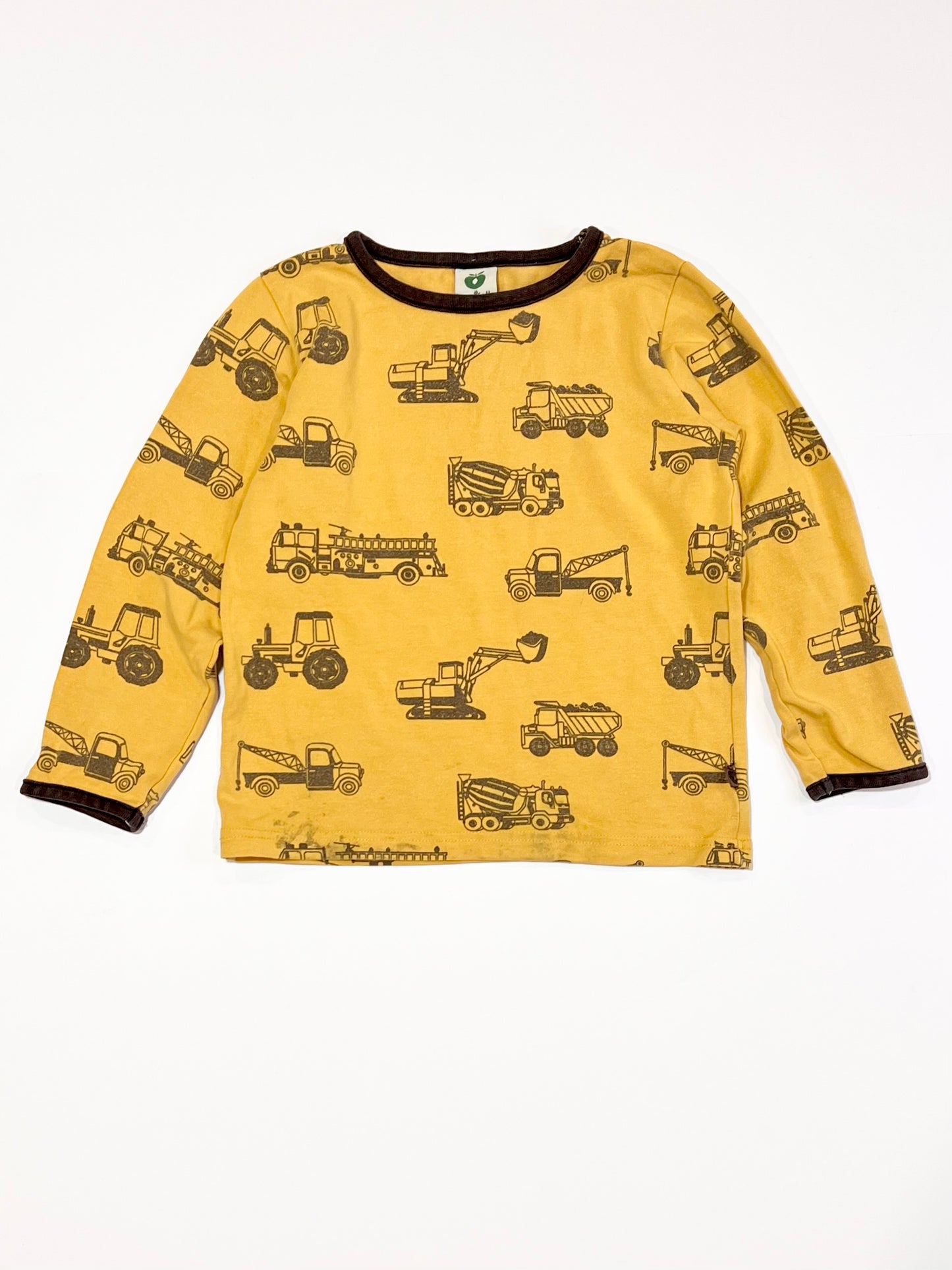 Yellow trucks top - Size 3-4