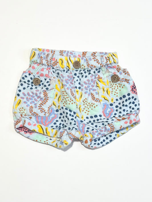 Woven coral shorts - SIze 000
