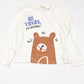 White hiding top - Size 3-4